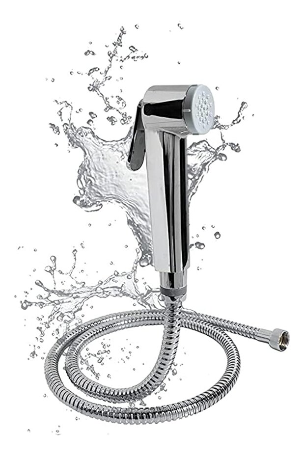 Handheld Bidet Sprayer with Adjustable Flow Rate- Chrome Finish
