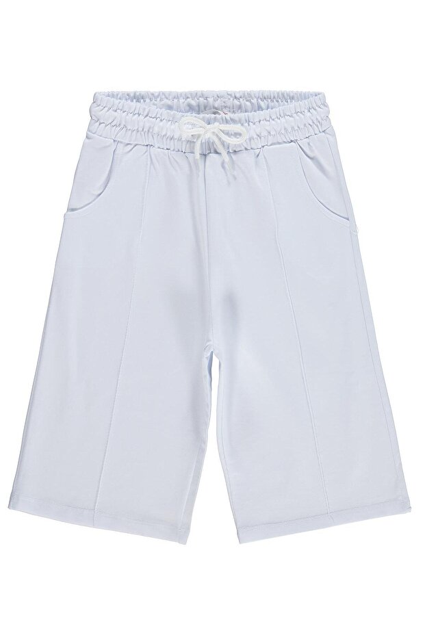 Ribbed 10-13 Years Old Capri - White