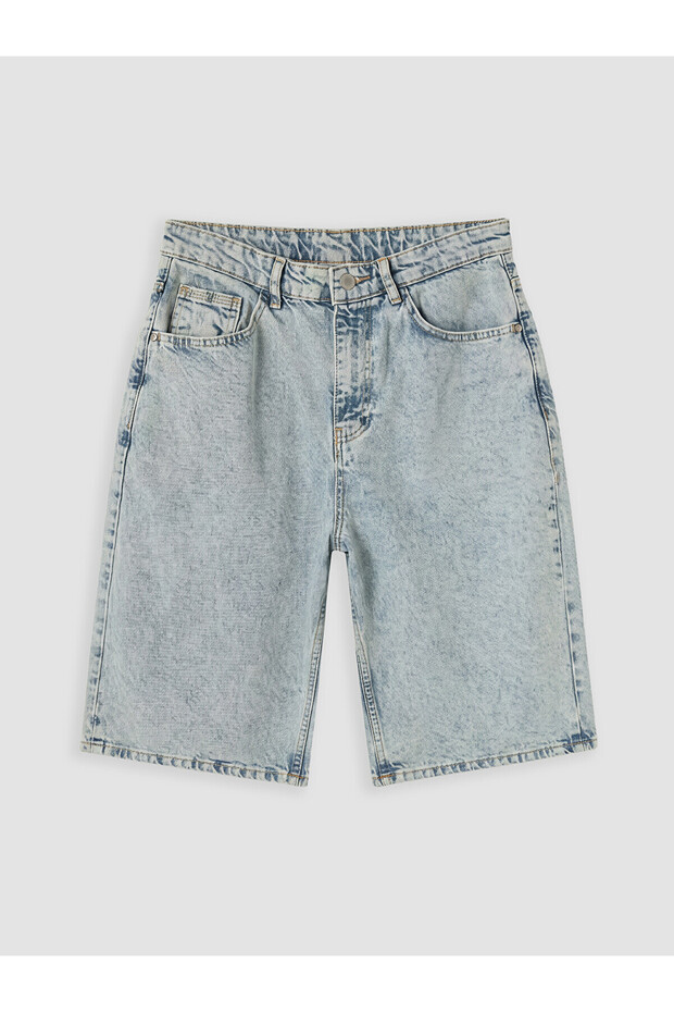 Nevavm Loose Fit Men's Bermuda Jean Shorts with a Difference