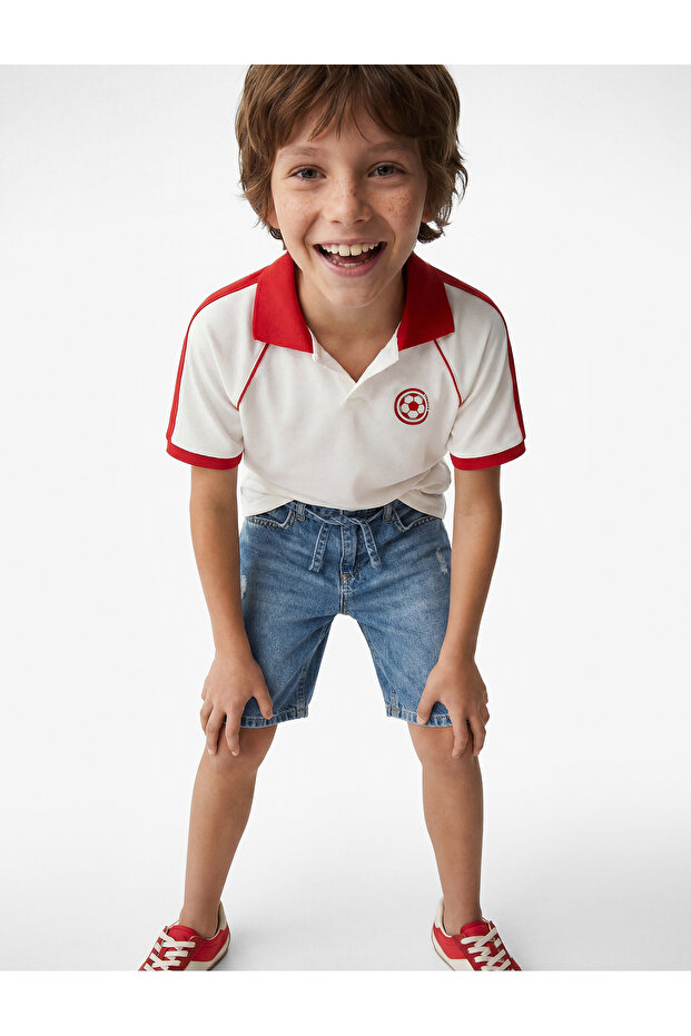 Short Sleeve 2026 World Cup Printed Polo Neck T-Shirt