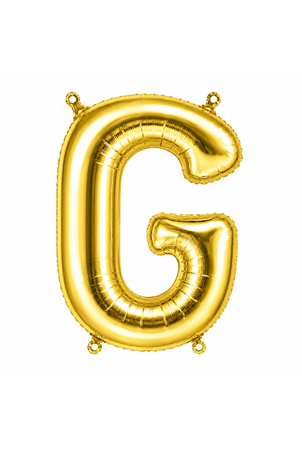Letter g Foil Balloon Gold Color (36 cm)