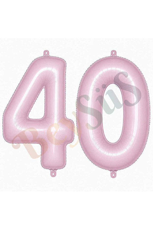 40 Foil Balloons in Pink Color (76 cm)