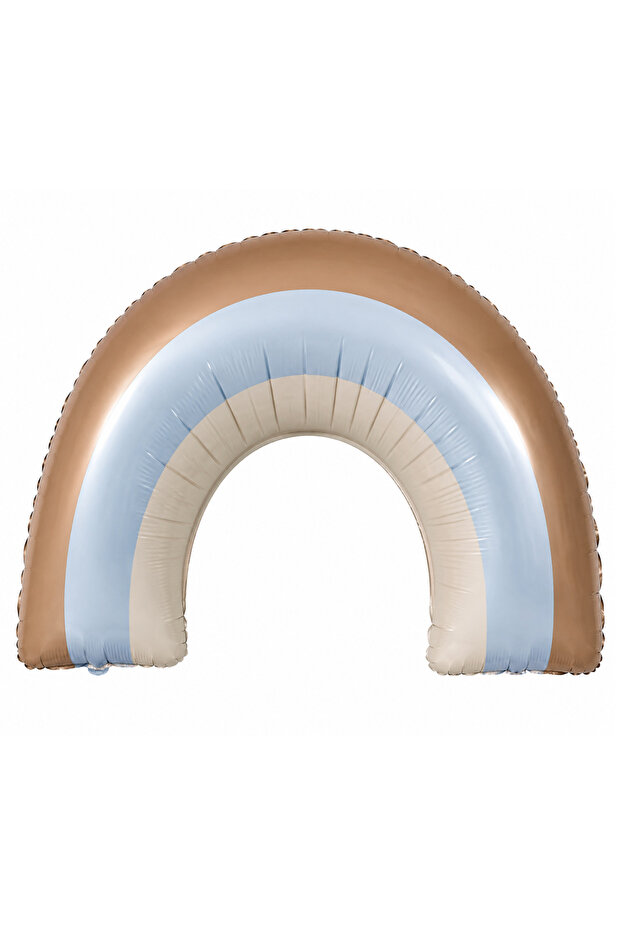 Retro Blue Rainbow Foil Balloon