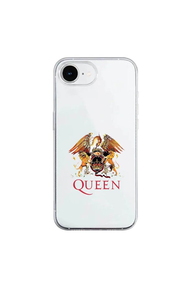 iPhone 16E Compatible Metal 12 Design Transparent Case