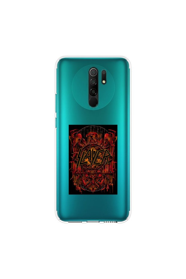 حافظة شفافة متوافقة مع Redmi 9 مصنوعة من المعدن بتصميم 17