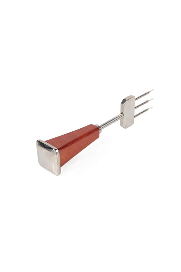 Ice Breaking Fork with Wooden Handle Stainless Steel