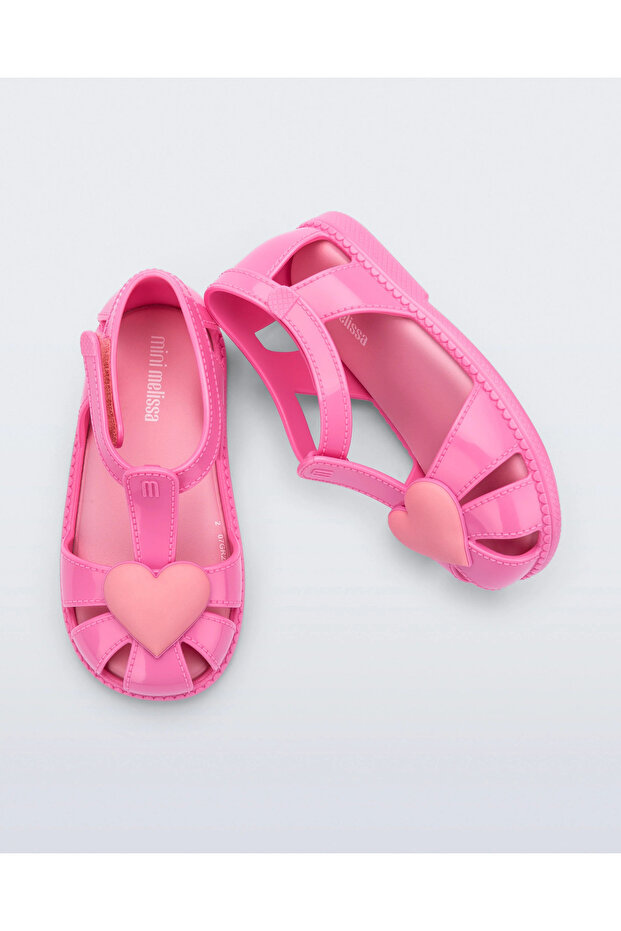 Hip Heart Ballerina Babet Sandals 37783-Pink