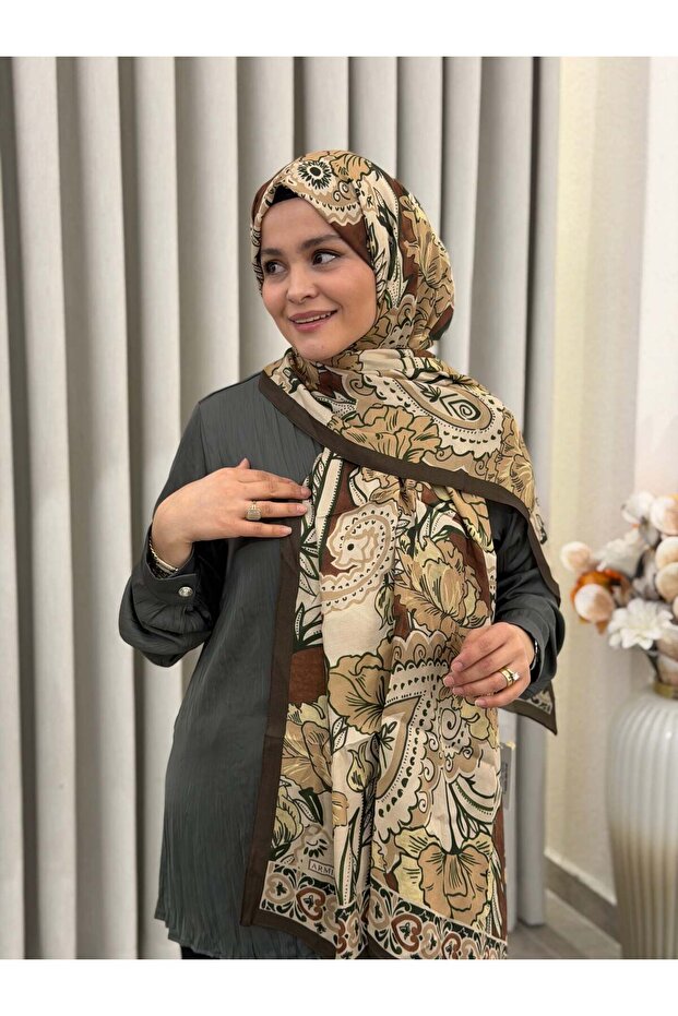 Pure Floş Viscoso Shawl 75X200