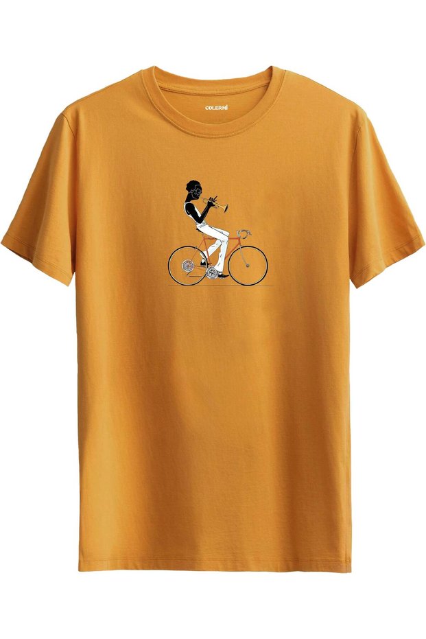 Jazz Cyclist T-Shirt – Trumpet Bike Design