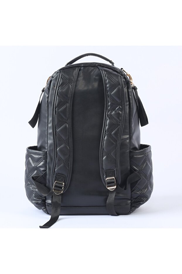 Oeste Leather Mother Baby Care Backpack 7300 Black