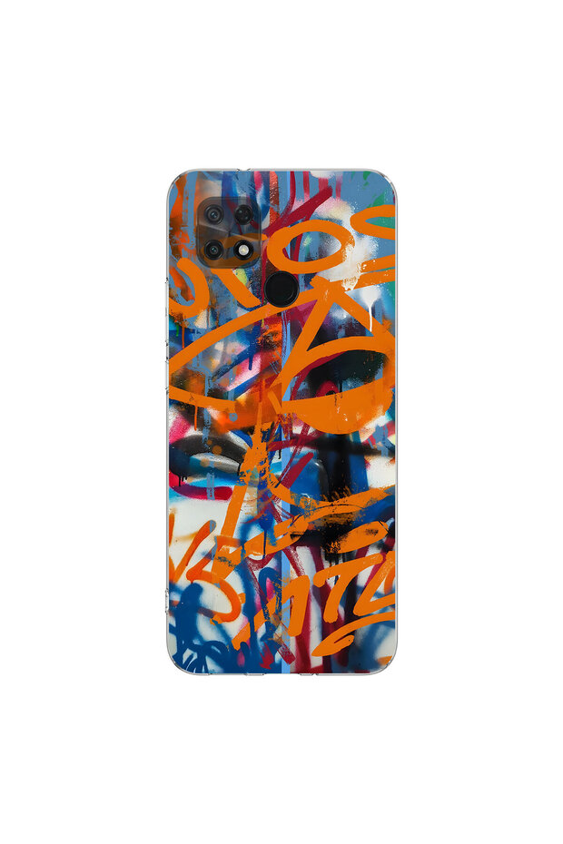 Poco C40 Compatible Graffiti 2 Design Transparent Case
