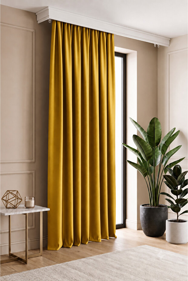 Blackout Background Curtain Light-Proof Blackout Sunshade Curtain One Piece