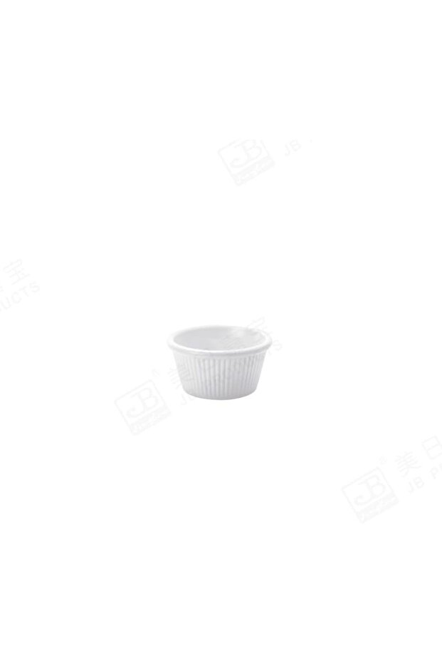 Set of 4 Melamine Fluted Ramekin Dishes