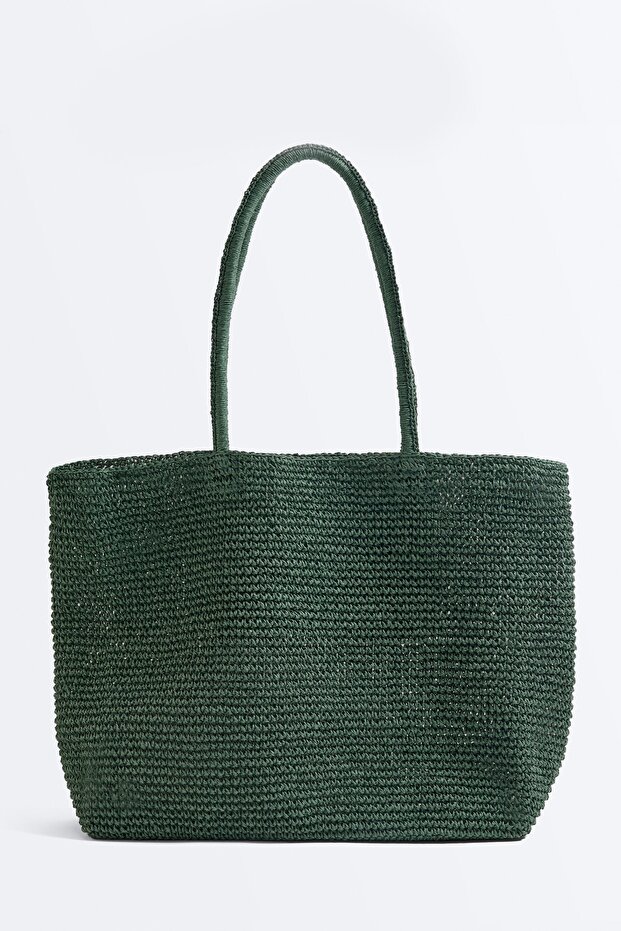 Kağıt örgü shopper çanta