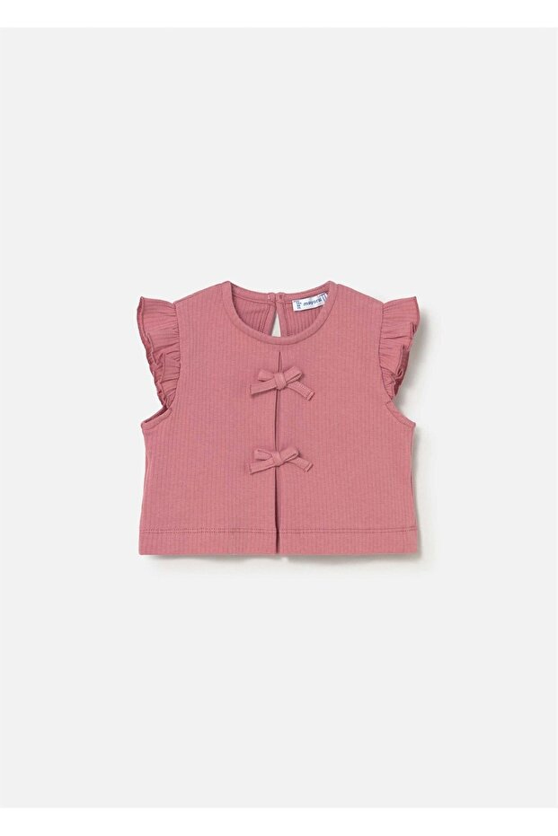 Baby Girl Bow T-Shirt Pink 1089