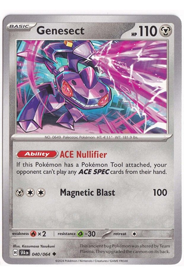 Genesect # 40 Shrouded Fable Playing Cards