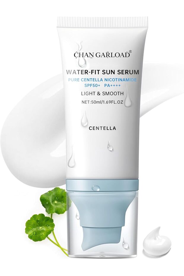Korean Sunscreen for Face & Body – SPF 50+ Madagascar Centella Mineral Sunblock with Tinted Moisturizer