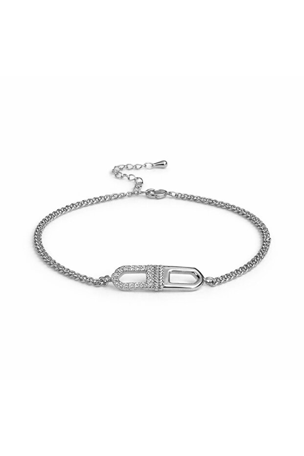 Clasp Shine Silver Bracelet