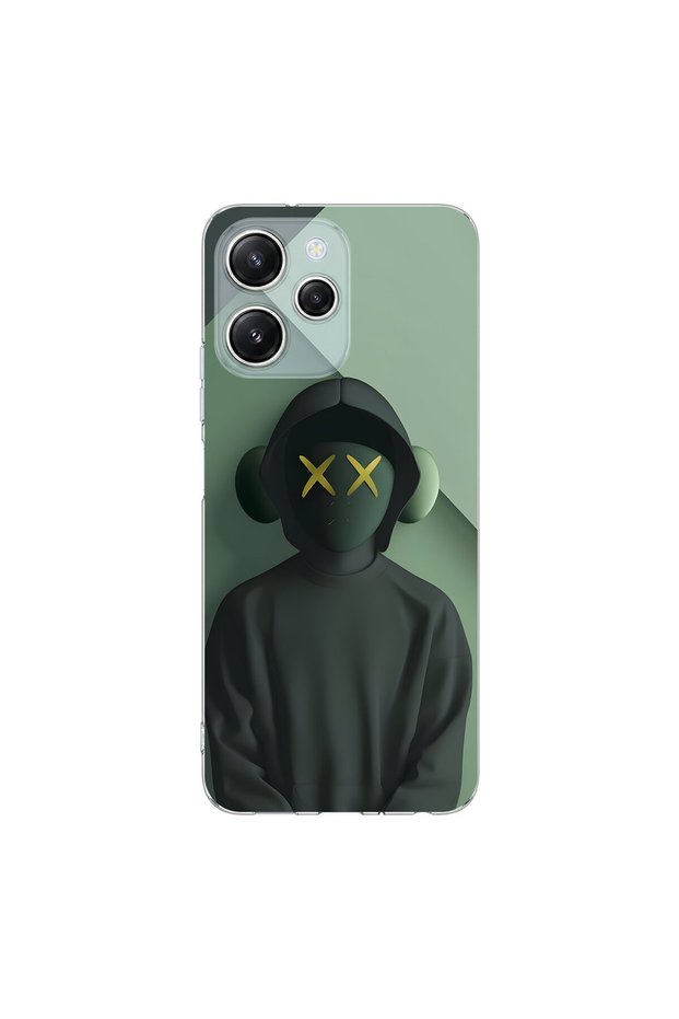 Redmi 12 Compatible No Face 1 Design Transparent Case