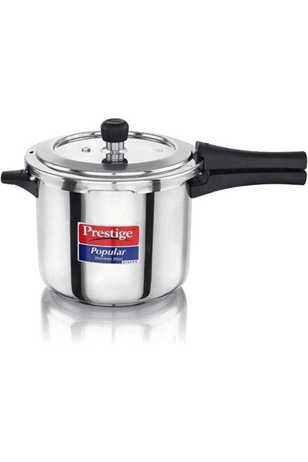 5Liters Popular Svachh Stainless Steel Pressure Cooker, 4.5mm Thickness silver