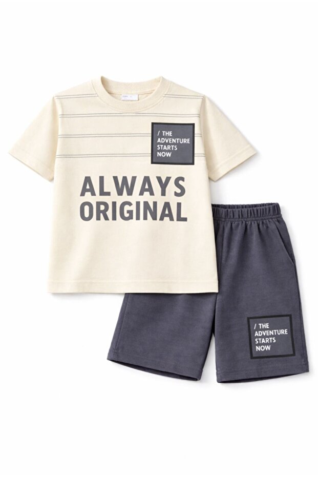 طقم شورت صيفي مطبوع للأولاد من Always
