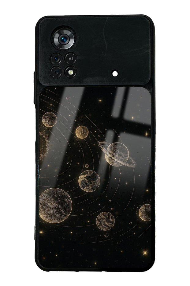 Xiaomi Poco X4 Pro Golden Orrery Design Glossy Phone Case