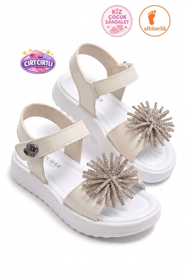 Girls' Velcro Summer Casual Wedding Girls' Sandals Comfortable Soft Sole Shoes