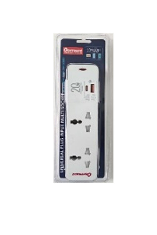 2 Way Linear Multi Socket With USB a+c