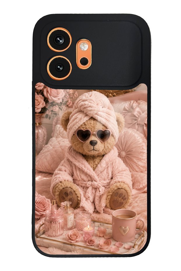 Honor 600 Pink Teddy Spa Design Glossy Phone Case
