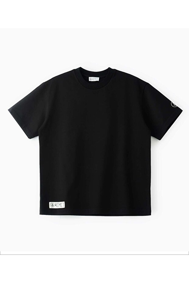 | Oversized Basic T-shirt in Cotton Black