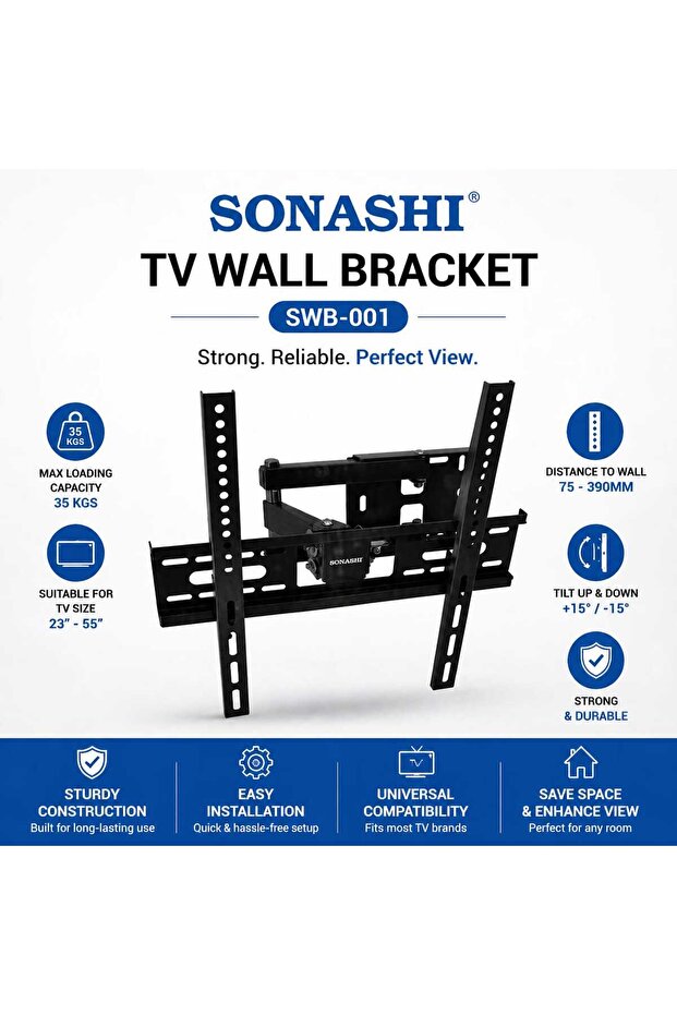 SWB-001 TV Wall Bracket For 23 To 55 Inch Televisions