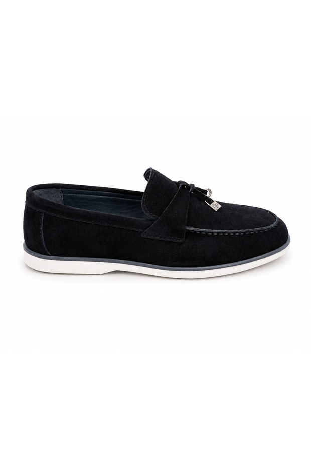 Hector Black Genuine Suede Leather Men's Casual Shoes