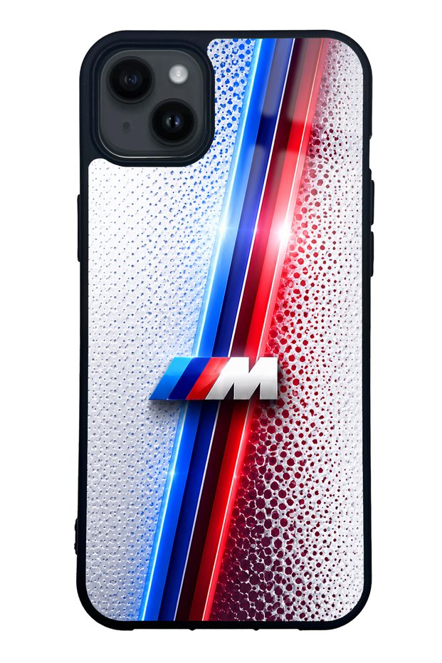 iPhone 14 Plus White M2 Design Glossy Phone Case