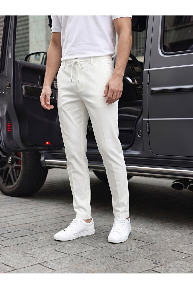 Comfortable Slim Fit Jogger Pants with Elastic Waist