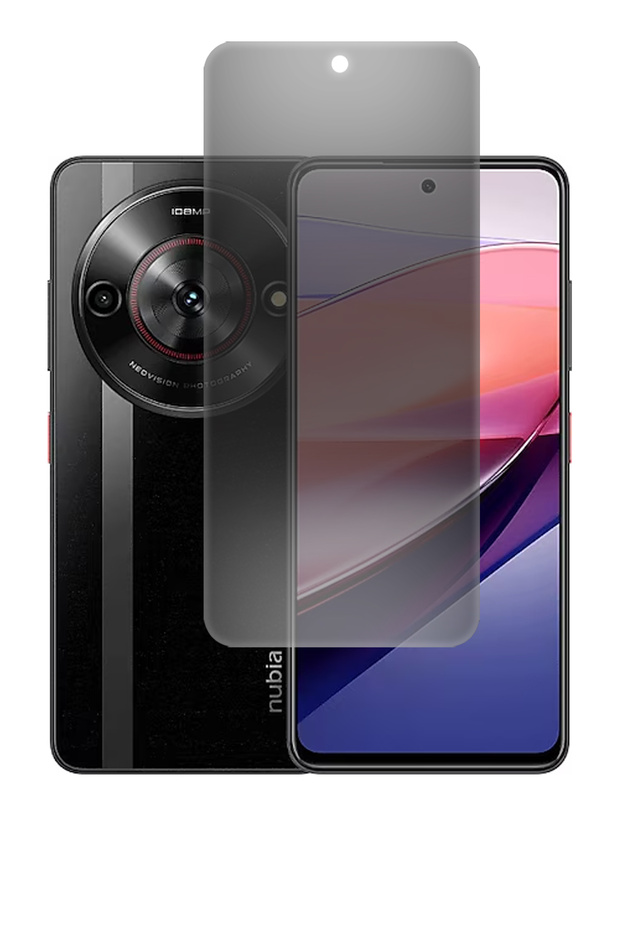 واقي شاشة ZTE Nubia Focus 5G متوافق مع تقنية Matte Privacy Ghost Nano، مرن وغير قابل للكسر