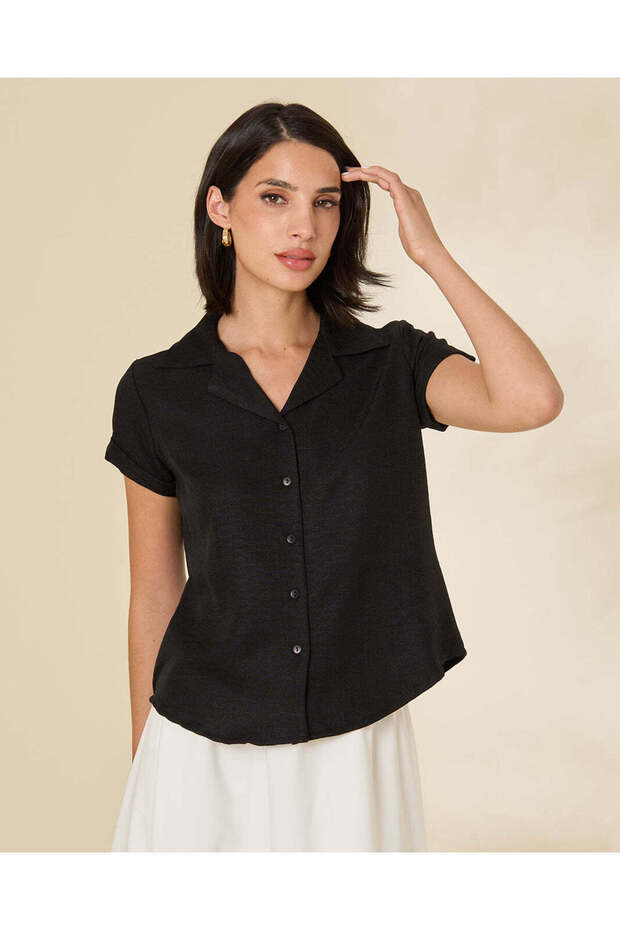 Women Black Casual Blouse