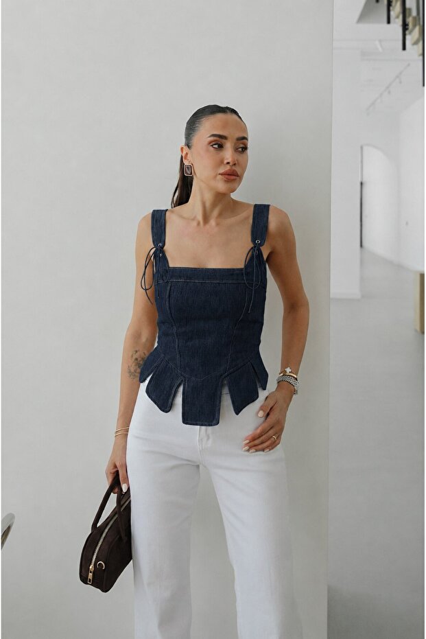 Women's Rope Detailed Corset Blouse