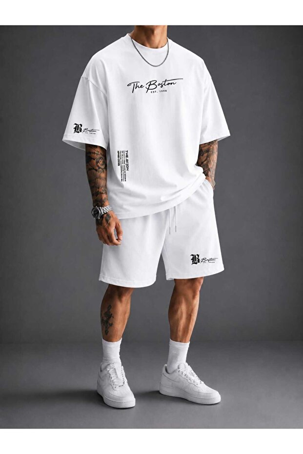 Boston Signature T-Shirt and Shorts Set