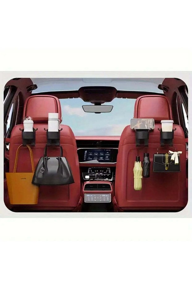 2 x Multi-Function Car Organizer with Hook, Cup Holder