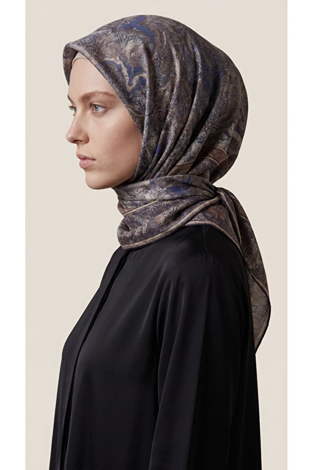 وشاح صيفي منقوش (80% فيسكون، 20% تانسل)