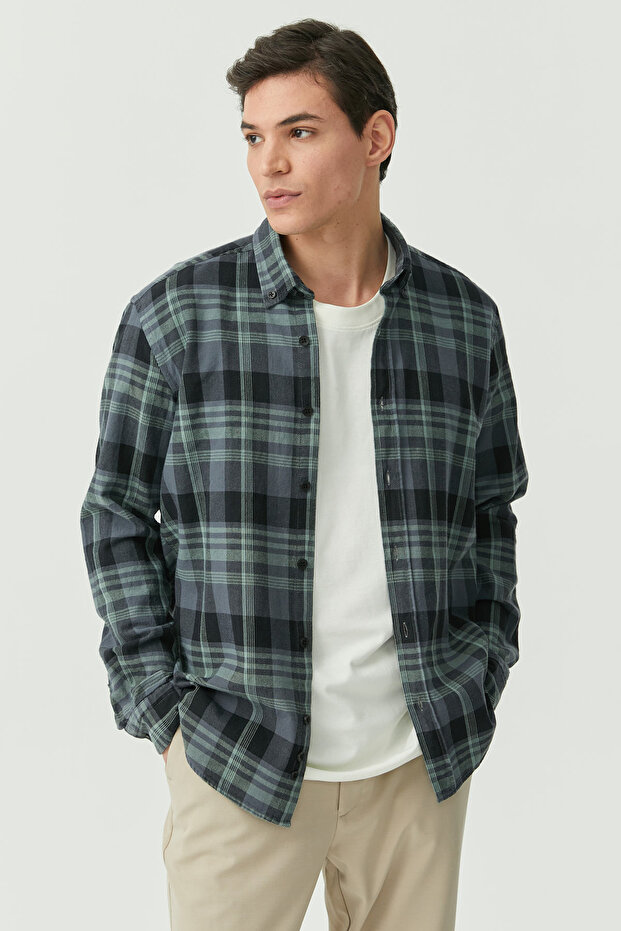 Regular Patterned Shirt - 5