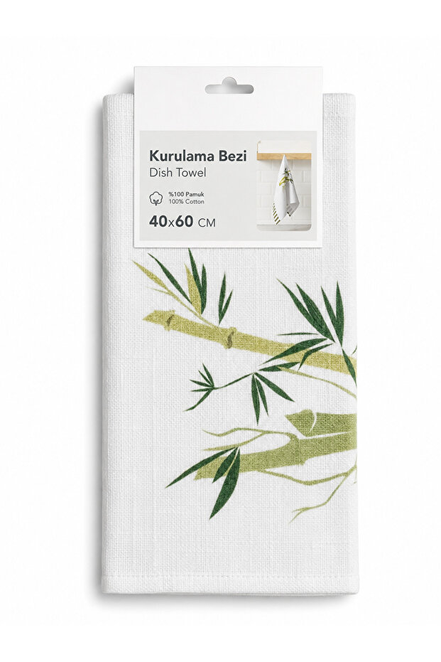 Bamboo Patterned Cotton Kitchen Hand Drying Cloth