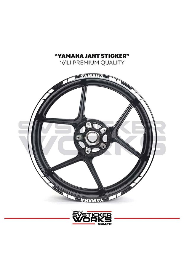 Yamaha Wheel Sticker Set High Quality 16-Piece Wheel Set Yamaha Compatible