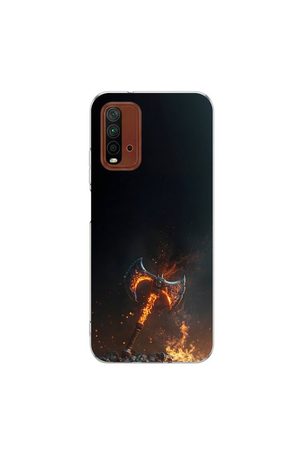 Redmi 9t Compatible Savaş 1 Design Transparent Case