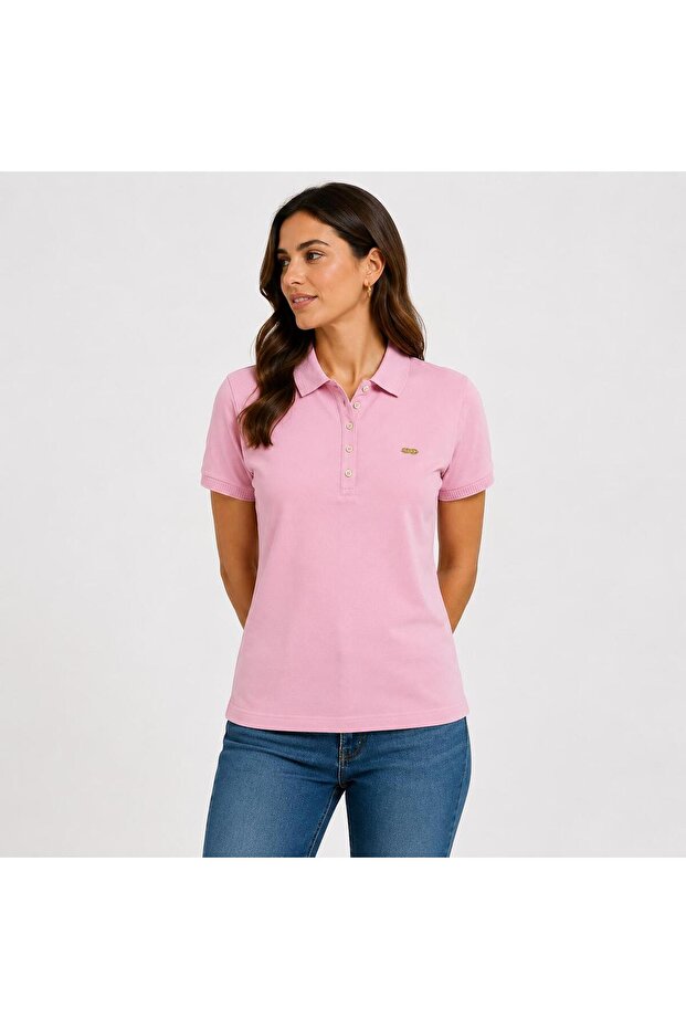 Women's Polo Collar Buttoned High Quality T-Shirt