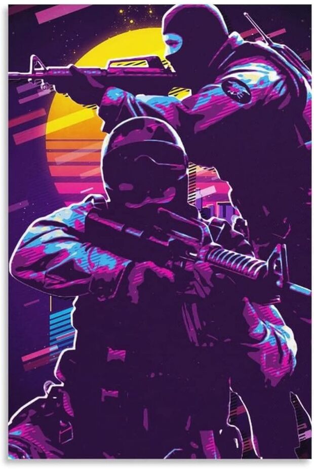 ملصق جداري للعبة Csgo بدون إطار، ديكور غرفة، لاصق ذاتي