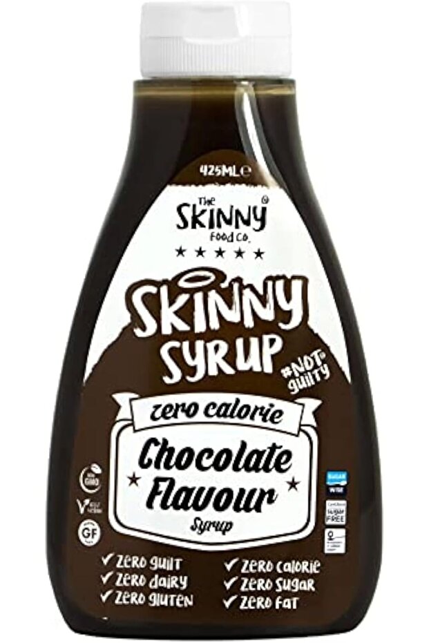 Skinny Syrup Diet Zero Calorie Zero Carbs Zero Sugar Zero Fats, Smooth Chocolate