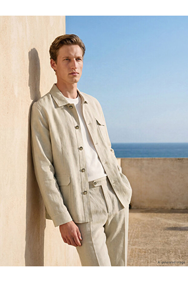 Esvab • Modern & Distinctive Shirt Roba Collar Men's Jacket