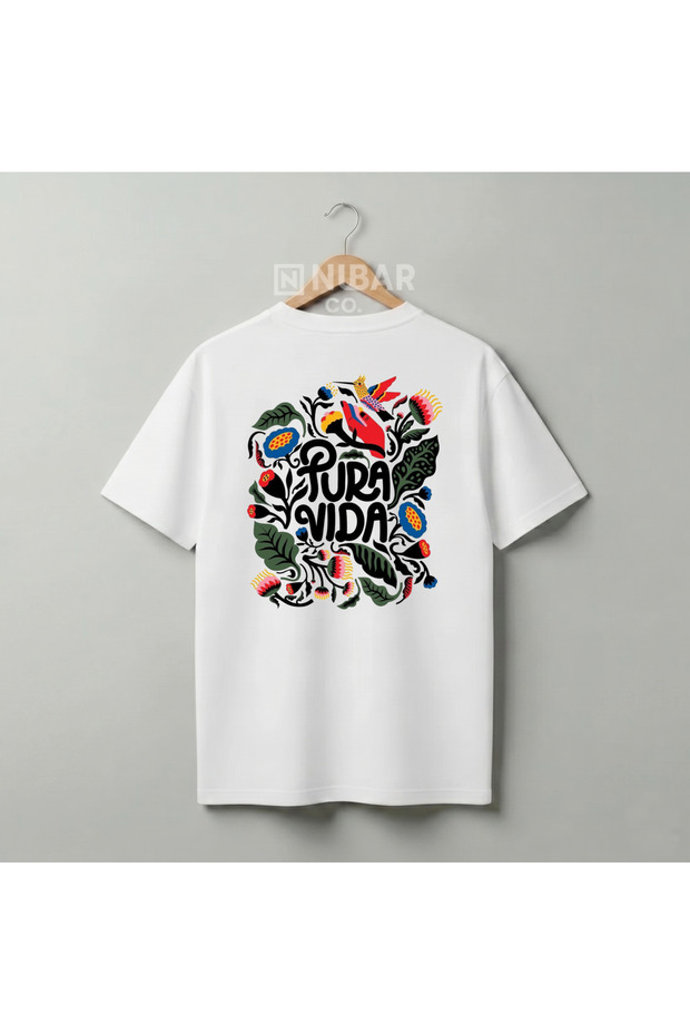 Special Design Summer Vibes Back Print Unisex Premium Cotton T-Shirt