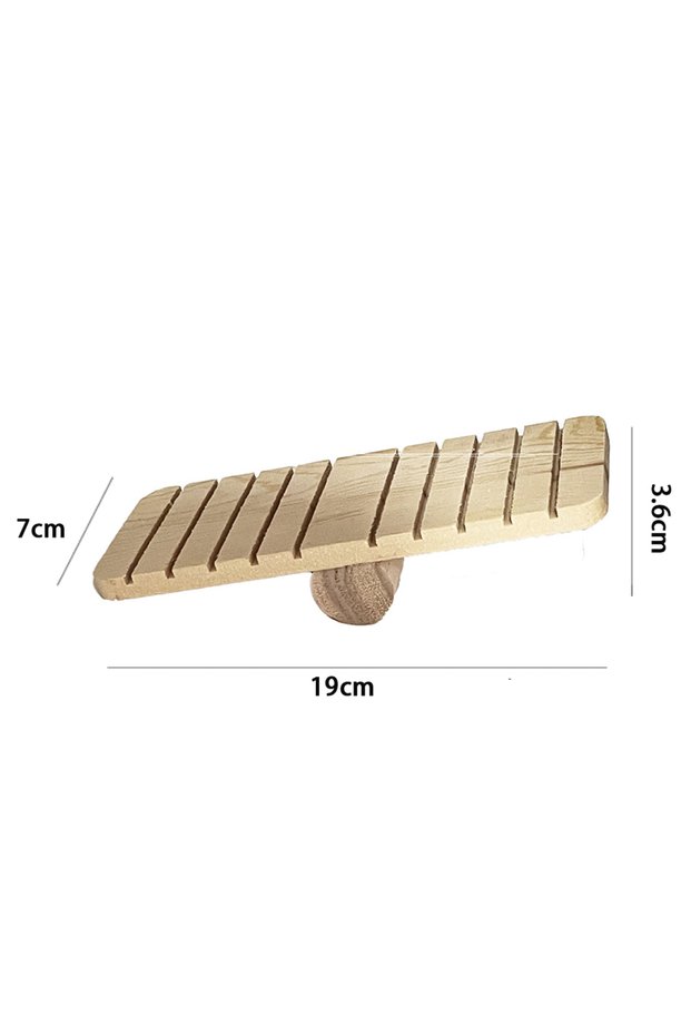 10 Cute Rabbit Roller Toys Natural Wooden Pine Dumbells Unicycle Bell Chew Toys for Bird Guinea Pigs